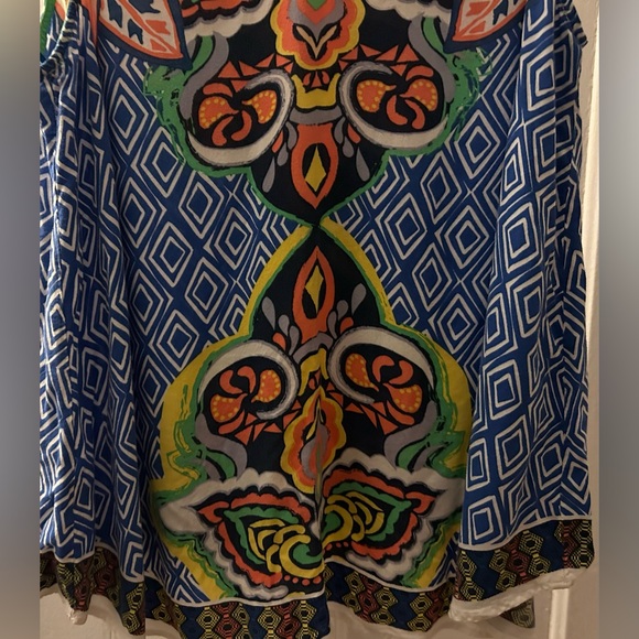 Jealous Tomato, L, loose fitting, smooth, Aztec tank top. Vivid colors, comfy. - Picture 7 of 11